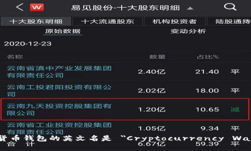 加密货币钱包的英文名是 